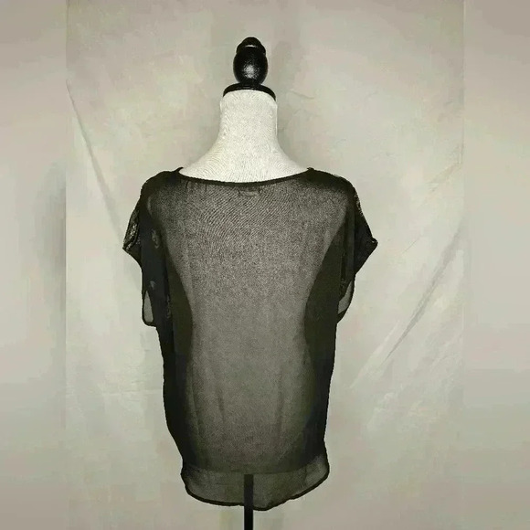 Velour floral shirt ECOTE medium - Picture 2 of 3